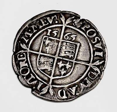Lot 30F - Elizabeth I, Sixpence 1565. F+, a few edge...