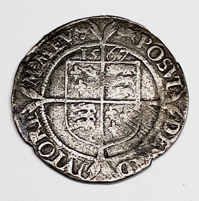 Lot 30I - Elizabeth I, Sixpence 1567 F.