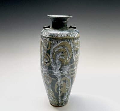 Lot 808 - Alan Brough, A slender studio pottery...