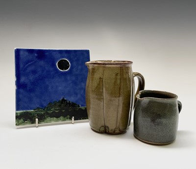 Lot 809 - Alan Brough, A studio pottery jug, with...