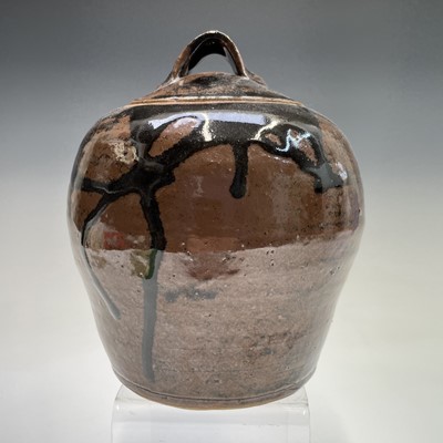 Lot 1030 - A Trevor Corser lidded pot, impressed makers...