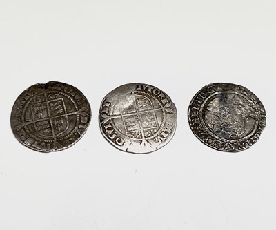 Lot 31E - Elizabeth I, Sixpences x 3. 1562, 1567 and...