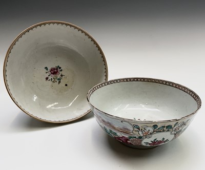 Lot 62 - Two Chinese famille rose bowls, 18th century,...