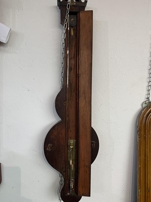 Lot 2922 - A George III mahogany and boxwood strung wheel...