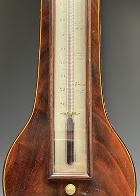 Lot 2922 - A George III mahogany and boxwood strung wheel...