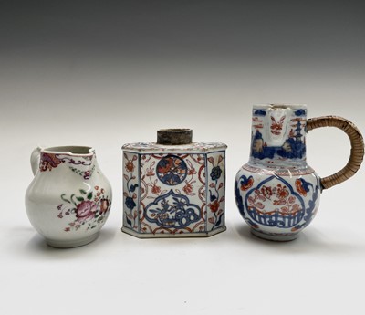 Lot 71 - A Chinese famille rose porcelain jug, height 9....