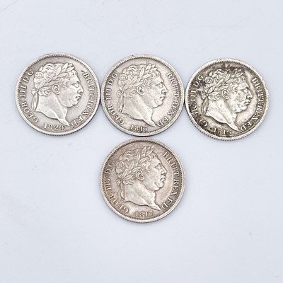 Lot 32L - Great Britain 1/- George III 1816-1820 era -...
