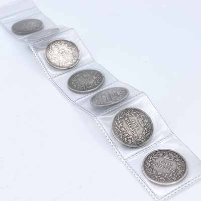 Lot 32Q - Great Britain 1/- Victoria Die Numbers...