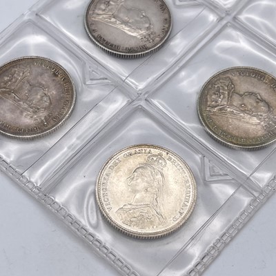 Lot 32T - Great Britain 1/- Queen Victoria 1887 - Select...