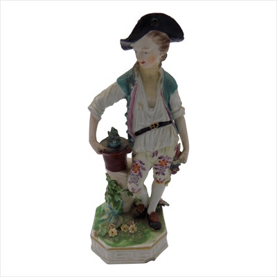 Lot 1315 - An 18th century Derby porcelain model of a...