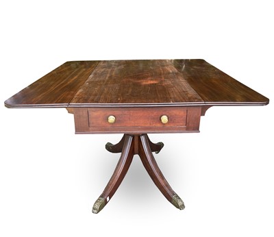 Lot 3067 - A Regency mahogany Pembroke table, fitted with...