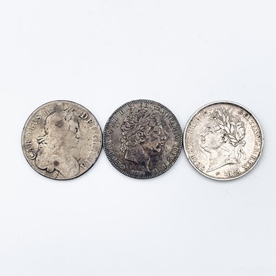 Lot 38 - Crowns George III & George IV & Charles II...
