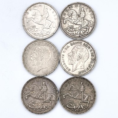 Lot 38C - Crowns, 1935 (x6) Mostly VF or better.