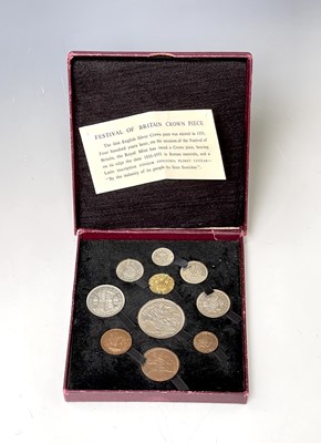 Lot 39A - 1951 Festival of Britain Proof Coin Set in box...