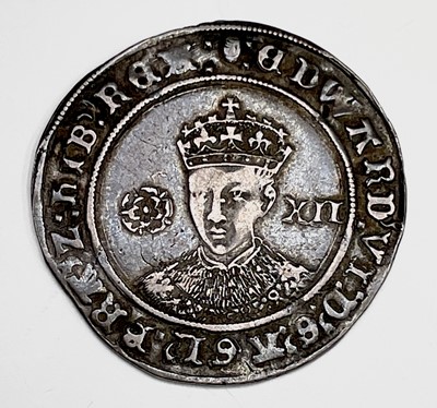 Lot 41N - Edward VI Shilling 1551-1 Facing Bust, mm.Tun,...