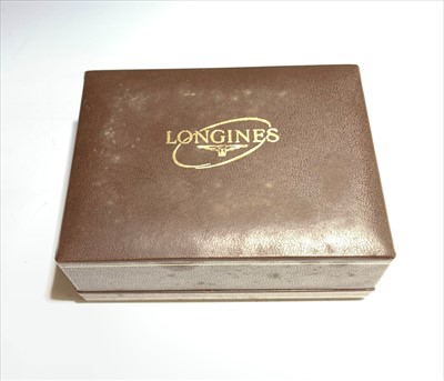 Lot 2702 - A Longines Gentlemen's gold cased wristwatch...
