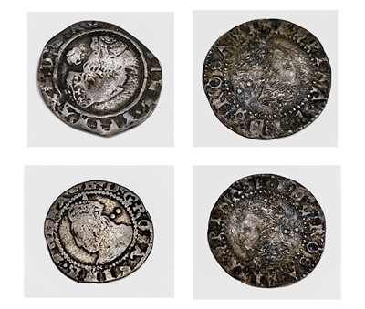 Lot 42C - Elizabeth I mixed lot of 4 coins. Comprising -...