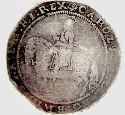 Lot 42F - Cornwall Interest: Chales I Crown 1643-4,...
