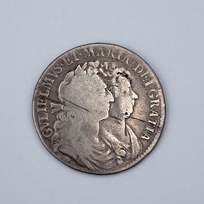 Lot 35A - Great Britain William and Mary Halfcrown 1689...