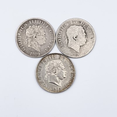 Lot 35H - Great Britain George III Halfcrown - Small...