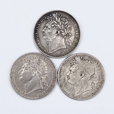 Lot 35I - Great Britain George IV Halfcrown (x3)...