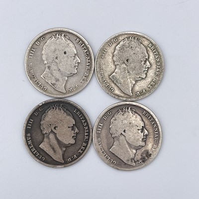 Lot 35M - Great Britain William IV Halfcrown (x4)...