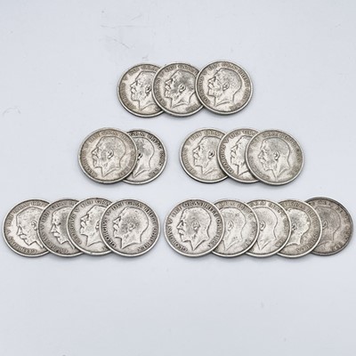 Lot 35Y - Great Britain King George V Halfcrowns 1911-19...