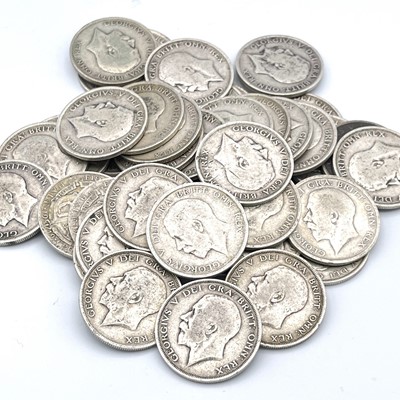 Lot 35Z - Great Britain King George V Halfcrowns 1911-19...