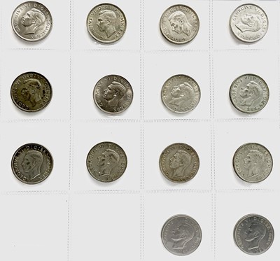 Lot 36B - Great Britain King George VI Halfcrowns Silver...
