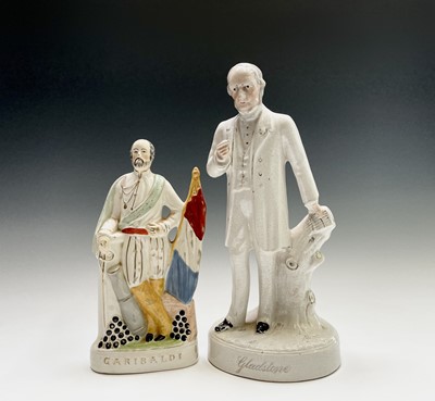 Lot 812 - A 20th century Staffordshire flatback portrait...