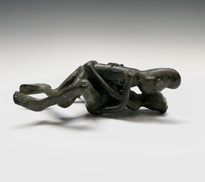 Lot 315 - An Eastern bronze erotic group, 20th century,...