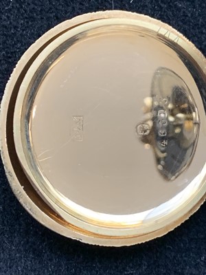 Lot 22 - An 18ct gold cased half-hunter keyless fob...