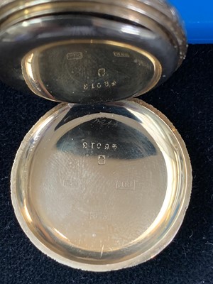 Lot 22 - An 18ct gold cased half-hunter keyless fob...
