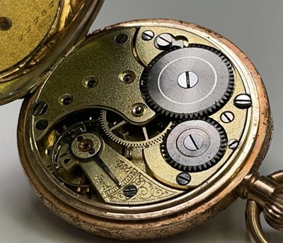 Lot 3 - A 12ct ladies gold keyless open face fob watch...