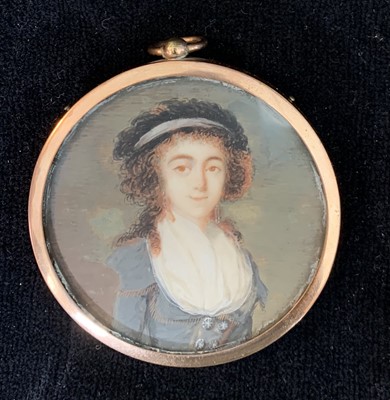 Lot 115 - Portrait miniature. After Élisabeth Louise...