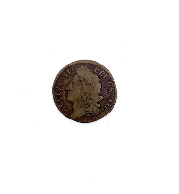 Lot 44B - Ireland James II 1689 1/- gun money. Circa F.