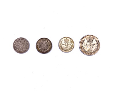 Lot 44G - Silver Maundy Money Queen Victoria 2d: 1838...