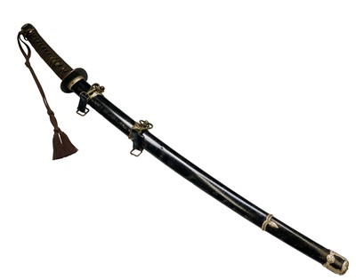 Lot 392 - A Japanese katana sword, 20th century, the...