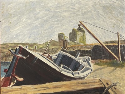 Lot 1064 - Harold RATCLIFF Amlwch Port Oil on board...