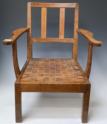 Lot 3103 - Robin Nance, An Arts and Crafts oak low open...