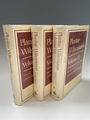 Lot 435 - E. H. Wilson. 'Plantae Wilsonae.....' Reprint...
