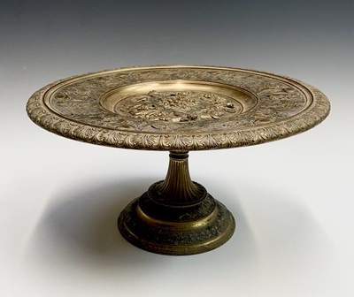 Lot 16 - A gilt metal comport, Continental, 19th...