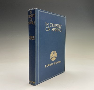 Lot 2 - EDAWARD THOMAS. 'In Pursuit of Spring.' First...