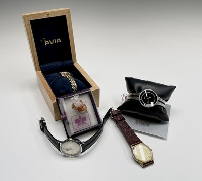 Lot 3a - A gentleman's Golay nickel-plated wrist watch...