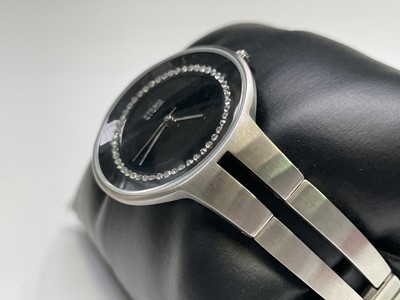Lot 13 - A gentleman's Golay nickel-plated wrist watch...
