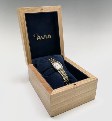Lot 13 - A gentleman's Golay nickel-plated wrist watch...