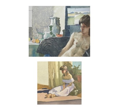Lot 131 - Ken SYMONDS (1927-2010) Two Studies of Val One...