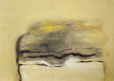 Lot 364 - Marjorie HOLLAND Newlyn Sunset Gouache 39 x 53cm