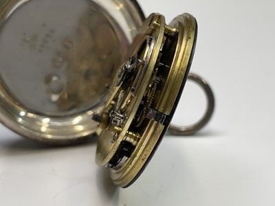 Lot 23 - A Victorian chased silver cased small open...