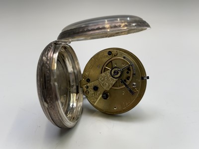 Lot 23 - A Victorian chased silver cased small open...